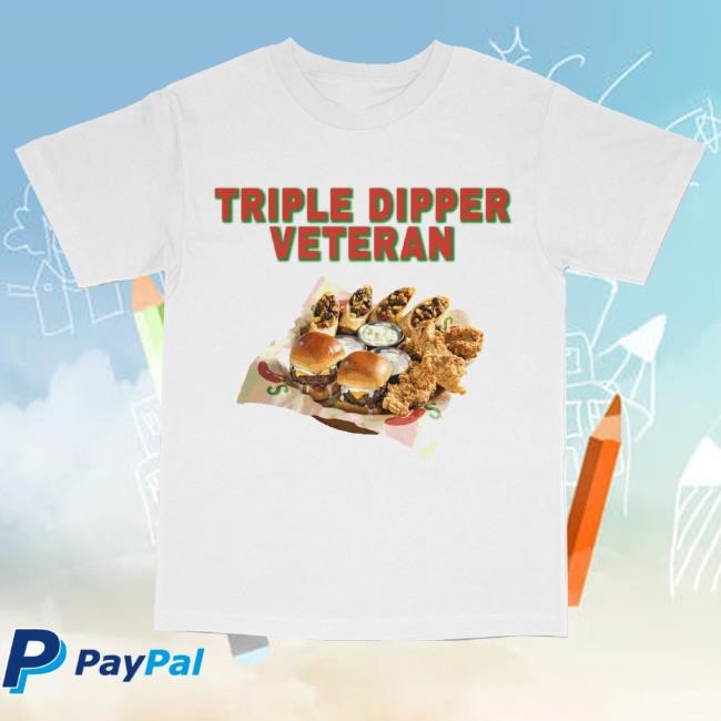 Old School Hats Merch Triple Dipper Veteran Tee Shirt