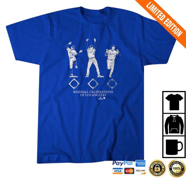 Breakingt Store Baseball Celebrations Of Los Angeles T Shirt