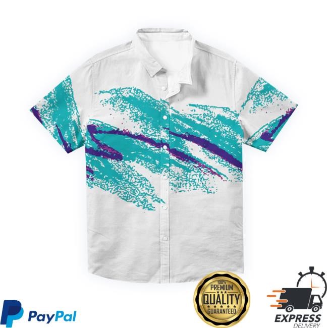 Official Belovedeverything Store 90S Swoosh Hawaiian Button Up T-Shirt