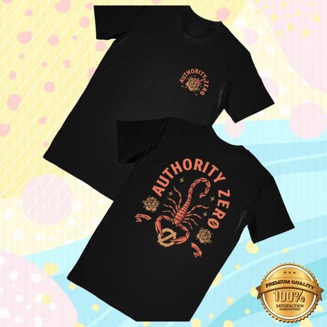 Authority Zero Scorpion Black Shirts Artist First Store Merch