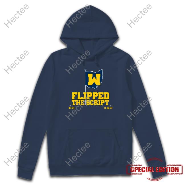 Michigan Football Flipped The Script Long Sleeve Tee