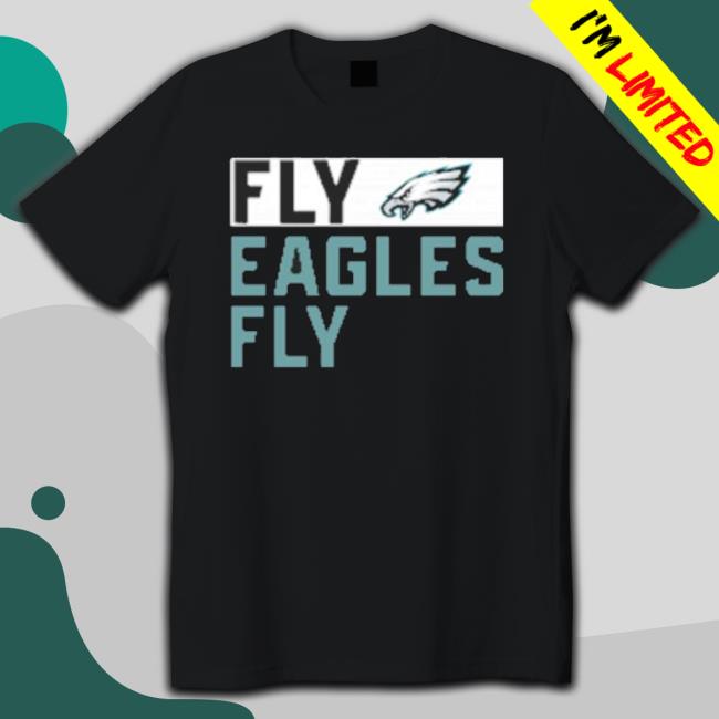 Black Philadelphia Eagles Anthracite Fly Eagles Fly Shirts