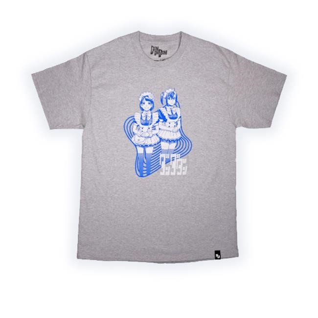 Official Trending Shonenjumpstore Shop Dan Da Dan Momo Maid Tee - Ash Tee Shirt