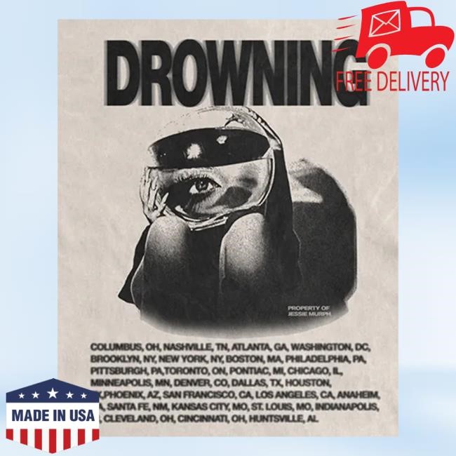 Jessie Murph Merch Store Drowning Tour Long Sleeve Shirt
