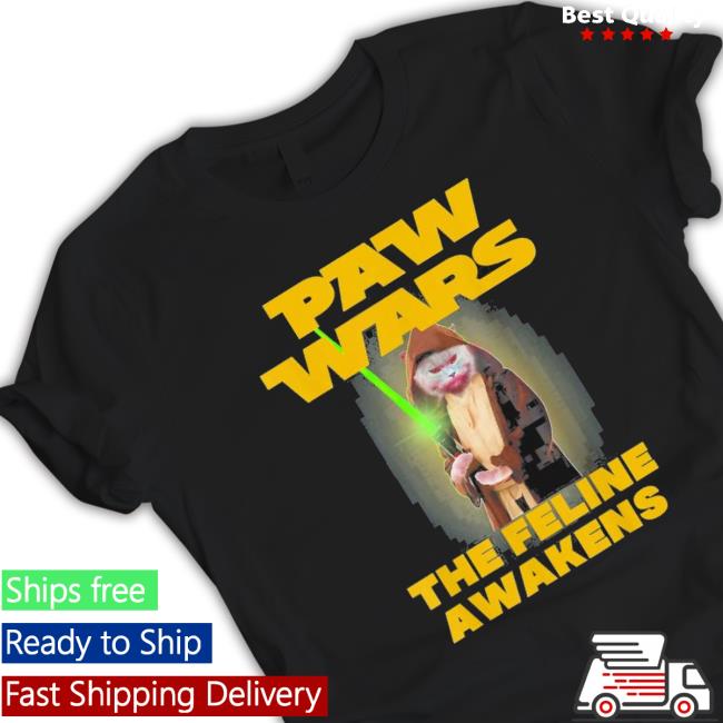 Official Paw Wars The Feline Awakens Tee Shirt
