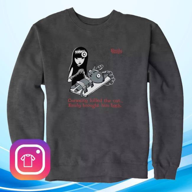 Emily The Strange Curiosity Killed The Cat Long Sleeve Shirt