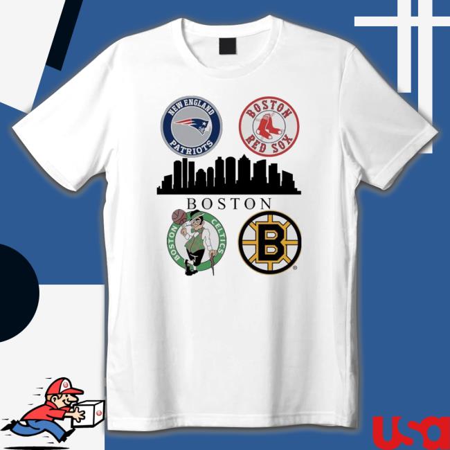 New England Patriots Boston Red Sox Boston Celtics And Boston Bruins Massachusetts 2023 shirt