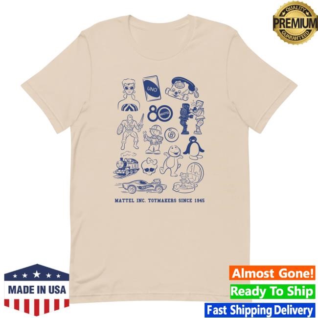 Mattel Creations Merch Shop Store Official Mattel 80Th Brand Icons Shirts