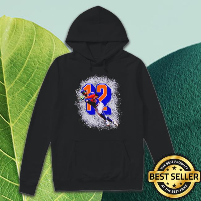 New York Mets Francisco Lindor Number 12 Glitter Shirt New York Mets Francisco Lindor Number 12 Glitter Sweatshirts
