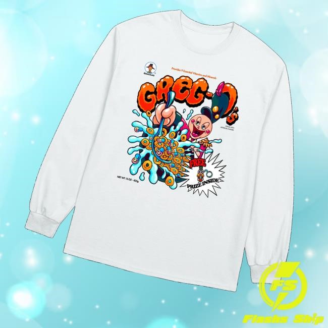 Danny Gonzalez Merch Kurtis Conner Greg-O's White Crewneck Long Sleeve T Shirt