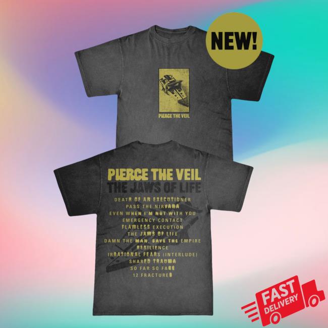 Official Ptv Merch Store Pierce The Veil Jaws Lyrics Hot Shirt PtvMerch