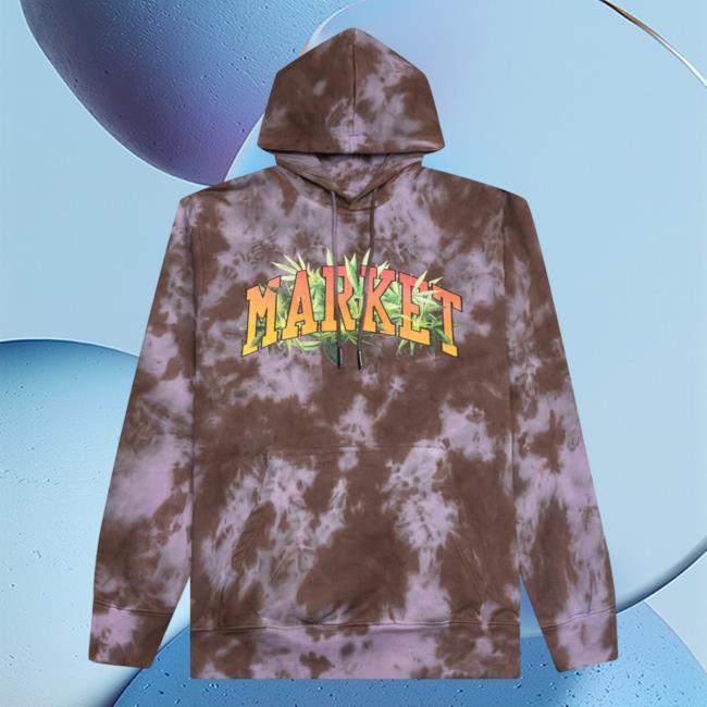 Official Feature Merch Store Shop Market Arc Herbal Remedy Tie-Dye Attractive Hoodie - Purple/Grey/White Feature Apparel Clothing