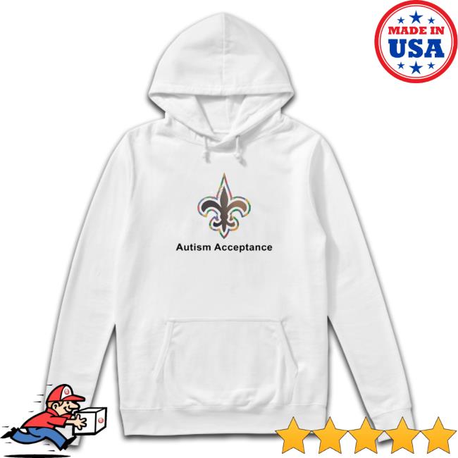 Official New Orleans Saints Autism Acceptance shirt, hoodie, tank top, sweater and long sleeve t-shirt