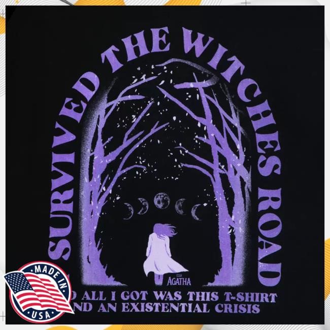 Agatha All Along I Survived The Witches' Road T-Shirt, Hoodie, Tank Top, Sweater And Long Sleeve T-Shirt