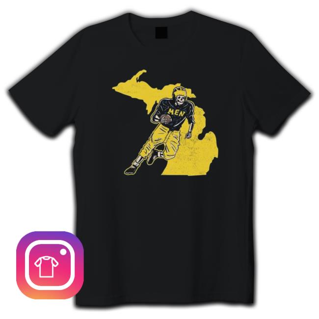 Skeleton Men Football Tee Shirt