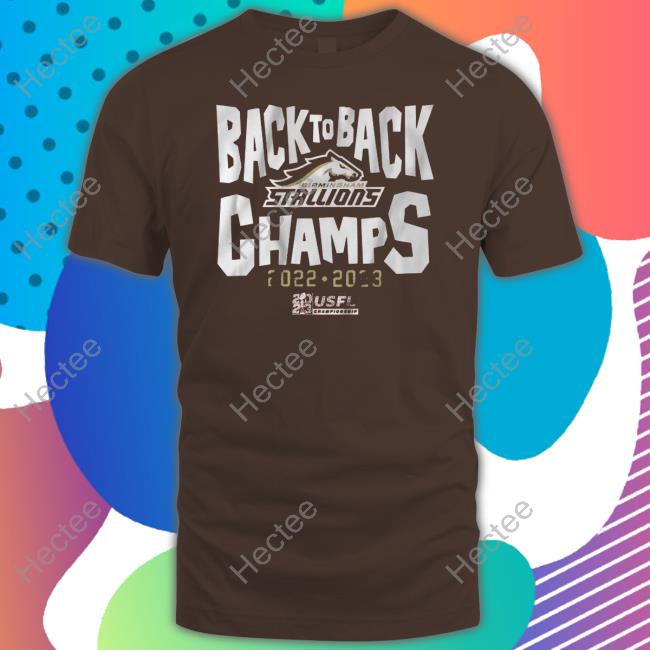Stallions Back-To-Back Champs Tee Shirt