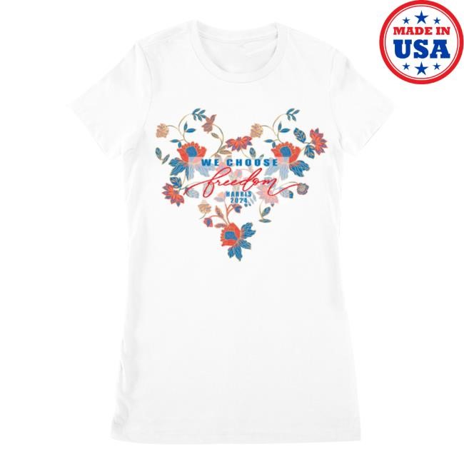 Kamala Harris Merch Bettina Benson We Choose Freedom T Shirt