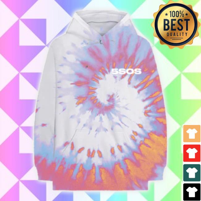 Official 5Sos Store Merch 5Sos Wildflower Tie-Dye Unisex Sweatshirt 5Sosstore Shop