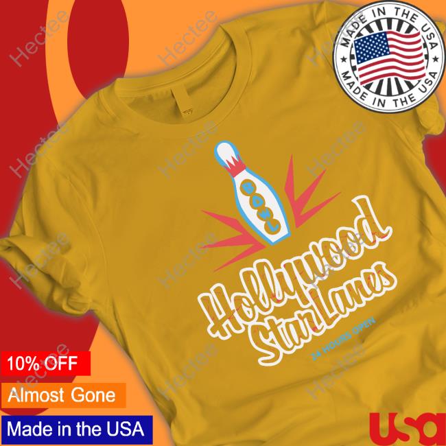 Flamentina Merch Hollywood Star Lanes 24 Hours Open Tee
