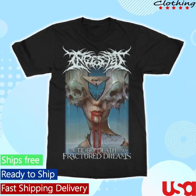 Original Indie Merch Store Ingested "The Tide Of Death And Fractured Dreams" Unisex Sweatshirt Indiemerchstore Shop