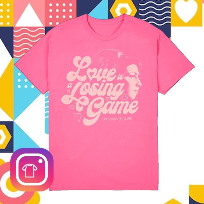 Amy Winehouse Store Merch Love Is A Losing Game Tee Shirt