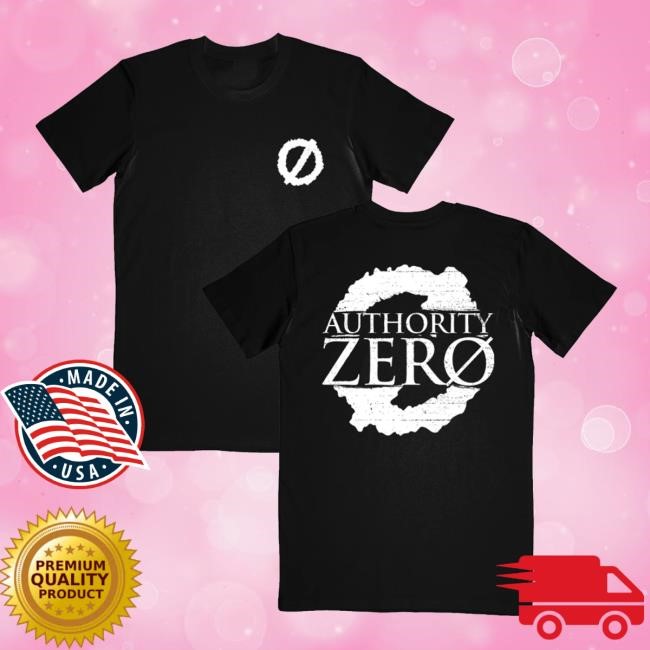 Authority Zero Classic Logo Black Tee Artist First Store Merch