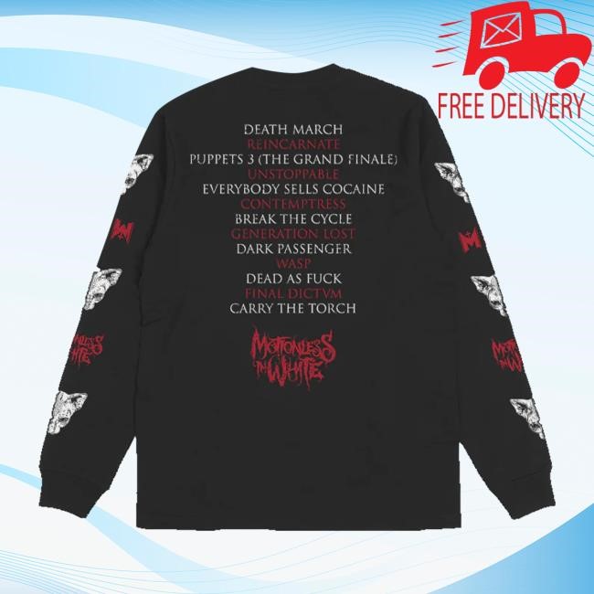 Motionless In White Official Store The Queen T-Shirt, Hoodie, Tank Top, Sweater And Long Sleeve T-Shirt