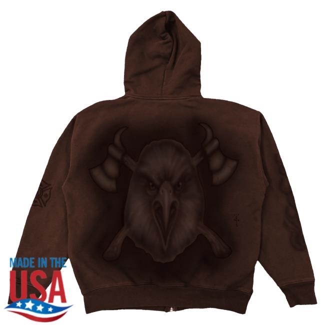 Official Travis Scott Merch Lafd Zip Hoodie