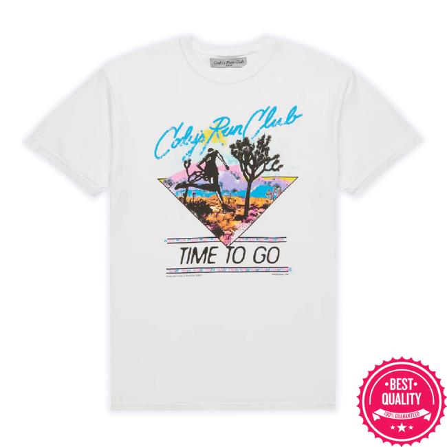 Original Codys Run Club Merch Store Time Shirt White Codysrunclub Shop