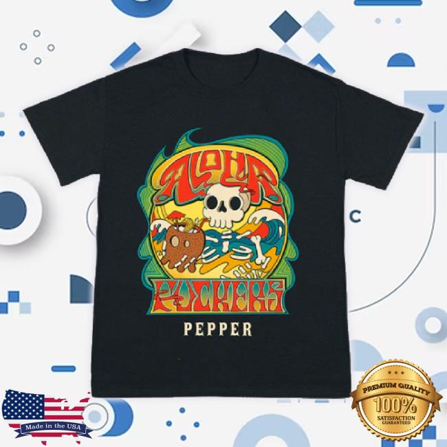 Original Pepper Live Merch Store 2023 Aloha Fuckers Black Sweaters Smoke Pepperlive Apparel Clothing Shop