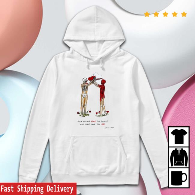 Official Marcos Alvarado Stop Giving 100% To People Who Only Give You 10% Unisex Sweatshirt