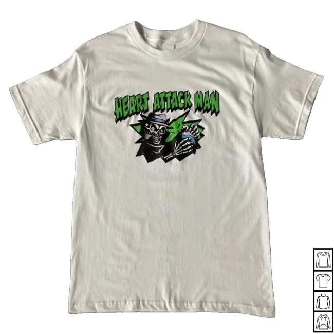 Heart Attack Man Merch Store Official Heart Attack Man Bomb Dude Long Sleeve Shirt