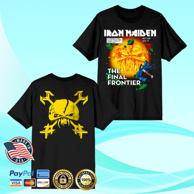 Iron Maiden Merch The Final Frontier Comic Cover Crewneck Sweatshirt