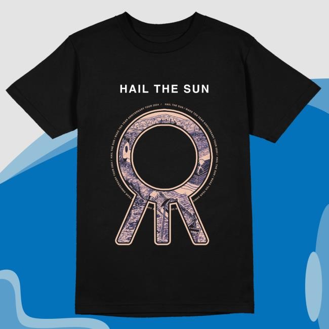 Official Hail The Merch Merch Store Black Wake Anniversary Logo Crewneck Sweatshirt