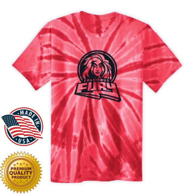 Official Columbus Fury Merch Store Youth Tie-Dye Sweaters Red Inksoft Shop