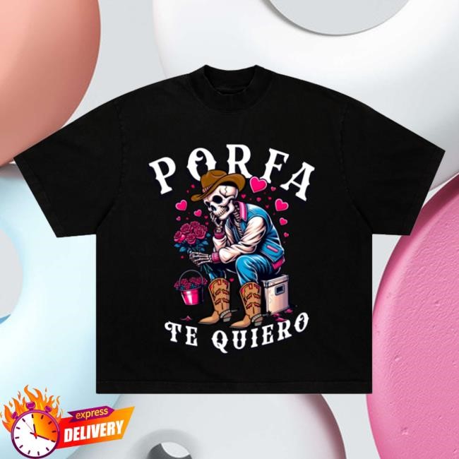 Por Favor The Band Merch Store Te Quiero Mucho Tee Black Crewneck Sweatshirt