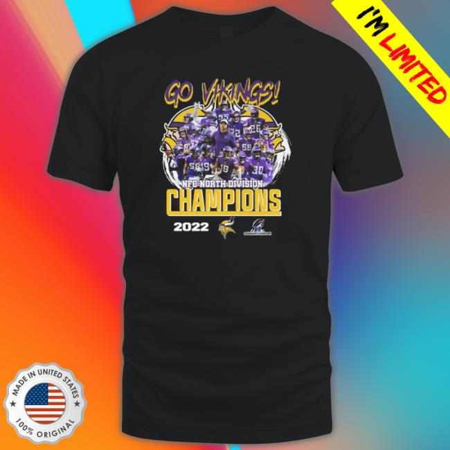 Go Minnesota Vikings Nfc North Division Champions 2022 Long Sleeve Shirt Go Minnesota Vikings Nfc North Division Champions 2022 Long Sleeve Shirt
