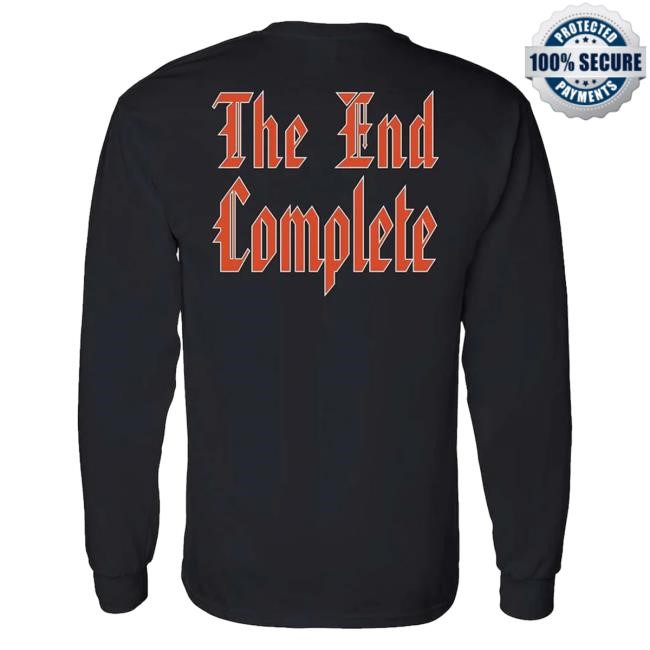 Trending Rebellion Republic Merch Store Obituary - The End Complete Long Sleeve T-Shirt