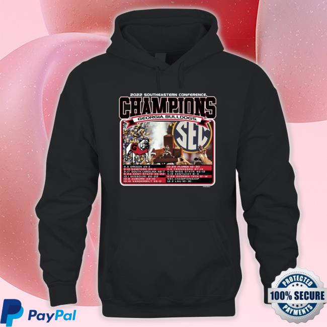 Georgia Bulldogs 2022 Southeastern Conference Sec Champion Tee Georgia Bulldogs 2022 Southeastern Conference Sec Champion Hooded Sweatshirt