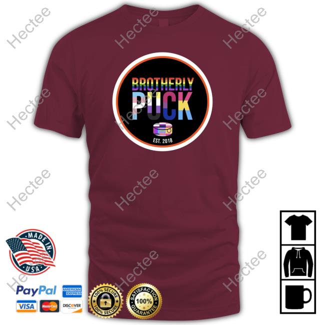Official Brotherly Puck Est 2018 Pride Hoodie