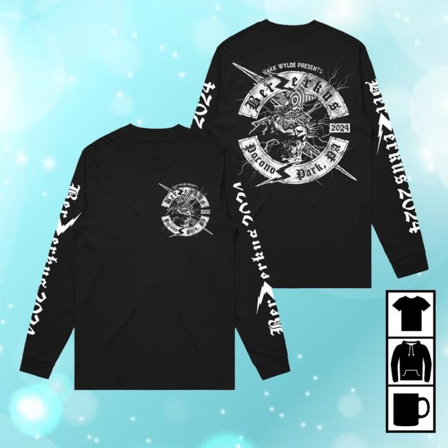 Black Label Society Merch Shop Berzerkus 2024 Tee Shirt
