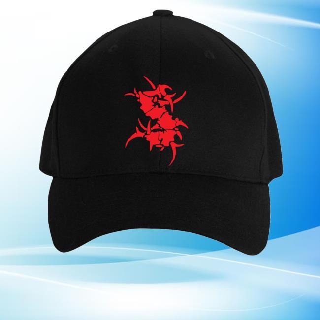Sepultura Merch Sepultura Red Logo Flexfit Trucker Hat