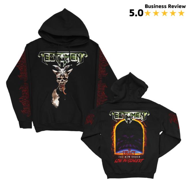 Original Testamen Tlegions Merch Store The Legacy / Tno Pullover Hoodie (Black) Testamentlegions Shop