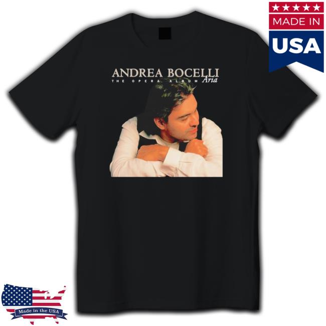 1998 Andrea Bocelli Vintage Aria The Opera Album Tour Shirt 1998 Andrea Bocelli Vintage Aria The Opera Album Tour Tee Shirt