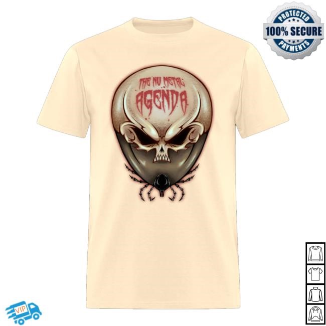 The Nu Metal Agenda Merch Shop Store Official Nma Tick Skull Long Sleeve T Shirt