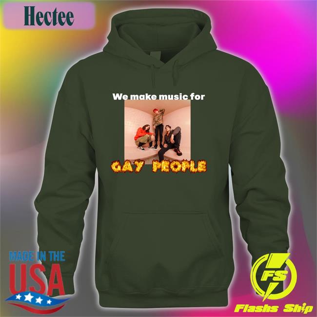 We Make Music For Gay People Tee Shirt WaterParks Band