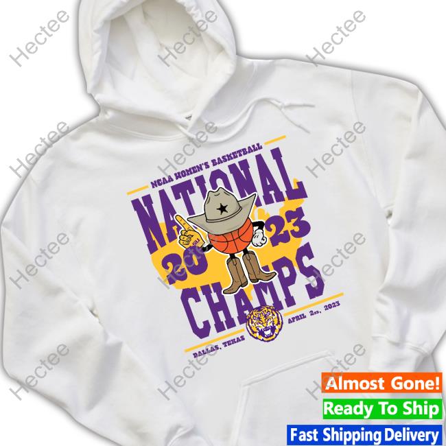Homefield Cream Lsu Tigers 2023 Ncaa Women's Basketball National Champions Cowboy T-Shirt