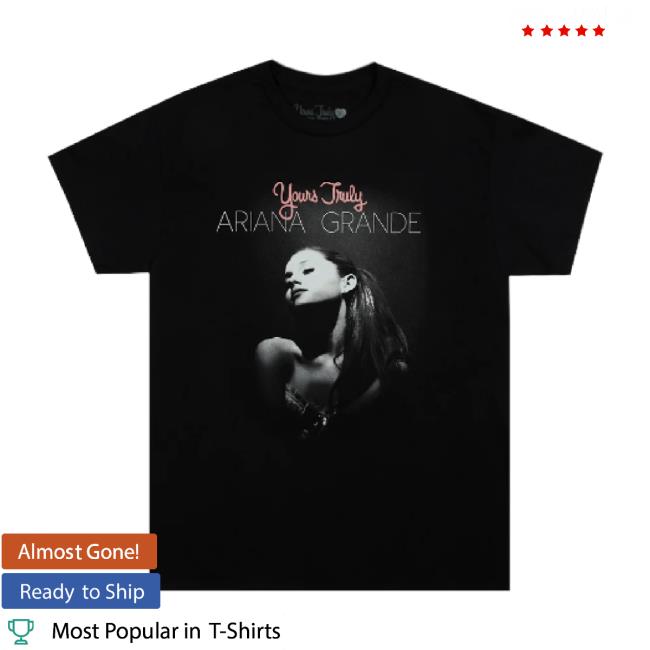 Original Ariana Grande Merch Store Yours Truly 10Th Anniversary Puff Print Hoodie Sweatshirt Arianagrande Shop