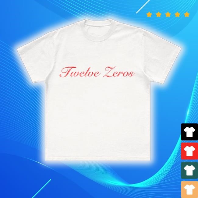Official Trending Postmalone Store Twelve Zeros Shirt