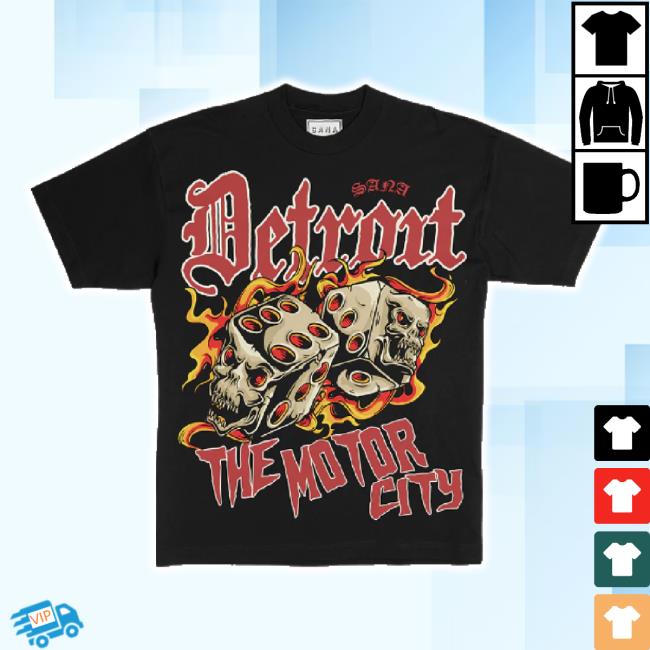 Trending Sana Detroit Merch Store Motor City Dice TankTop - Black Sanadetroit Shop